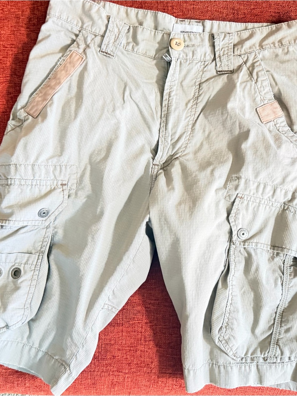 Energie Men’s Cargo Shorts - Size 30 - Light Khaki
